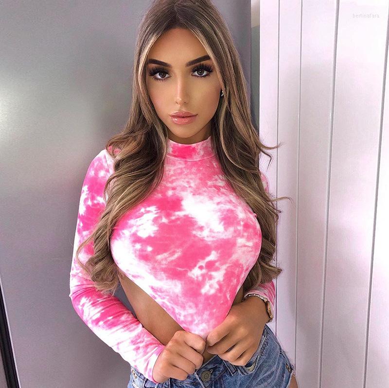 

Women' T Shirts Woman Tshirts Aesthetic Harajuku Tops Party Sexy Casual Backless Tie-dye Short Shirt Mujer Camisetas Vrouw T-shirts Free, Pink