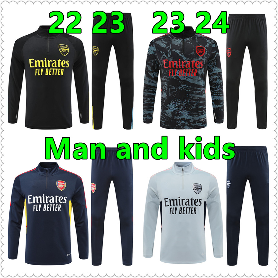 

23 24 arsen tracksuit soccer jerseys PEPE SAKA adult boys Gunners training suit ODEGAARD THOMAS TIERNEY SMITH ROWE Transport Men Kids kit