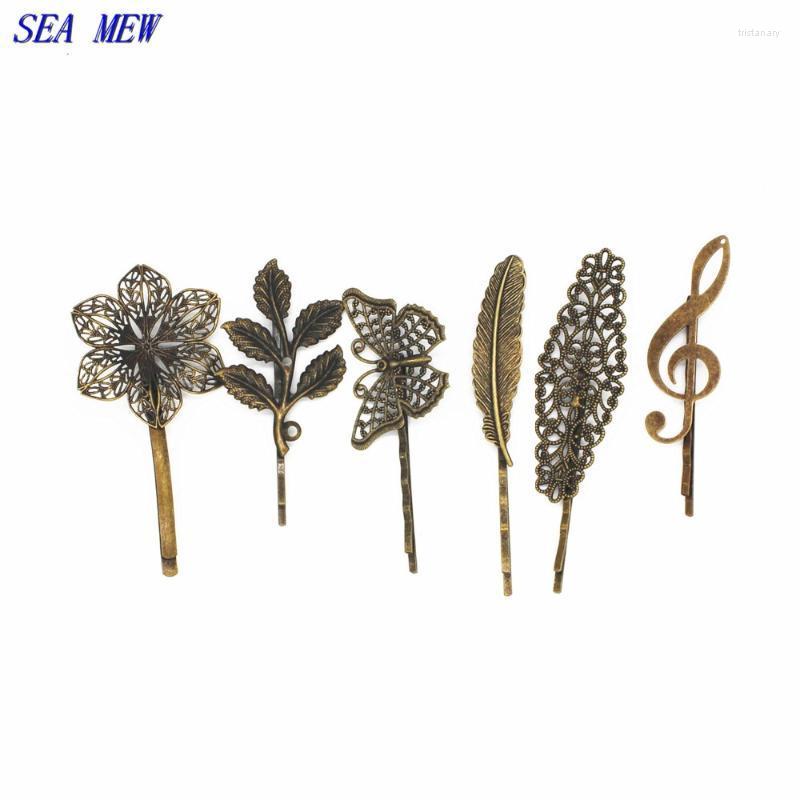 

Hair Clips & Barrettes Vintage Antique Bronze Plated Women's Hairgrip Setting For Jewelry MakingHair &Hair Tris22