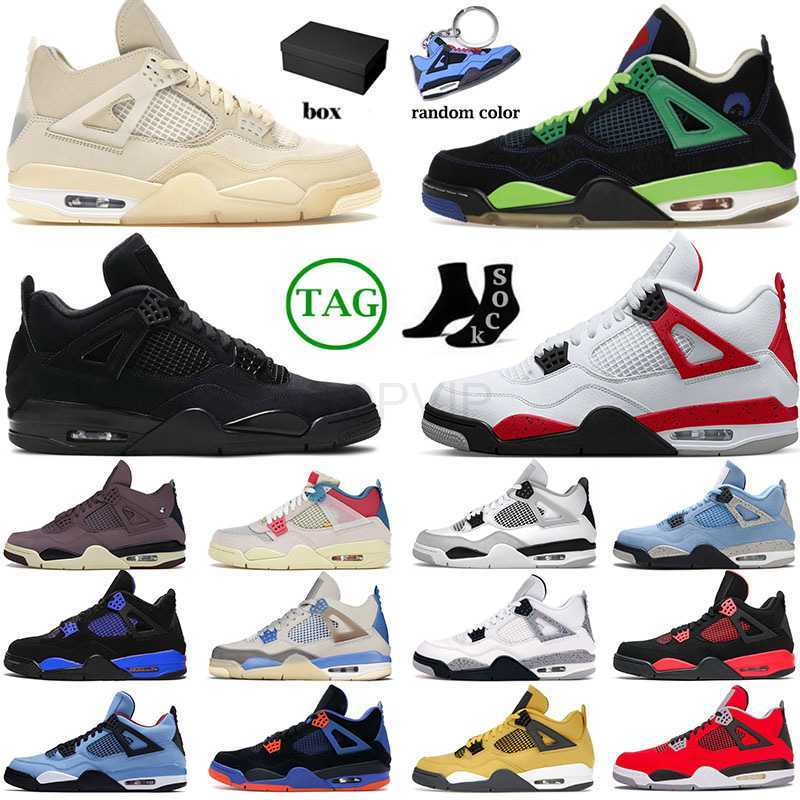 

designer shoes Doernbecher 4 Jumpman Basketball Shoes For Mens Womens Blue Thunder 4s IV Sail Pink Cavs Military Black Cat Toro Bravo Neon Red Cement sandal, 40-47 paris