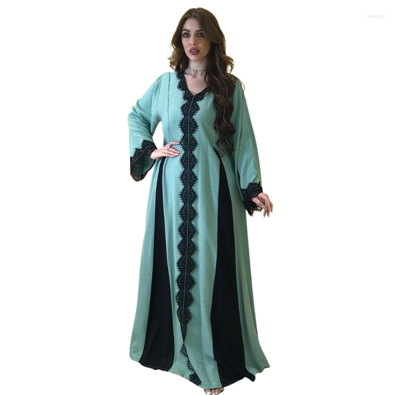 

Ethnic Clothing Autumn Women Muslim Lace Abaya Dress India Abayas Party Dubai Turkey Islam Morocco Kaftan Robe Longue Vestidos Largos 2023