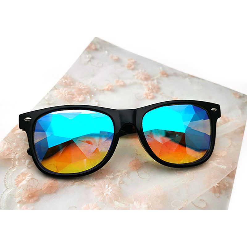 

Samjune Kaleidoscope Glasses Rave Festival Party EDM Sunglasses Diffracted Lens luxury sunglasses lunette de soleil femme lentes