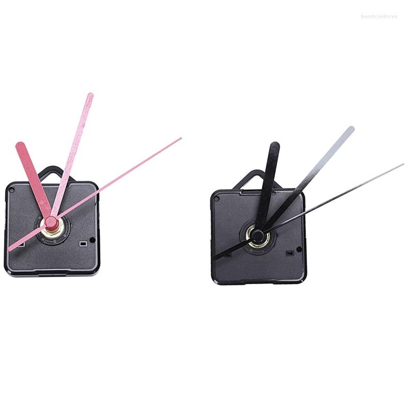 

Watch Repair Kits 2Pack Replacement Wall Clock Parts Pendulum Movement Mechanism Quartz Motor With Hands(Black&Black Red)