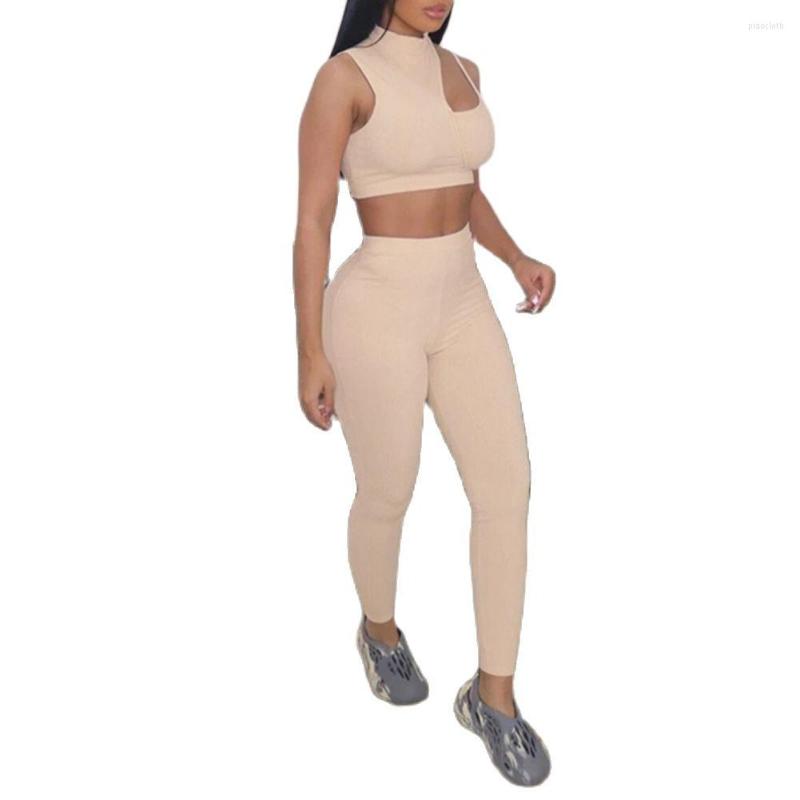 

Women' Two Piece Pants Women Tops Suit O Neck Slim Elastic Skinny Short Top Hollow Out High Waist Backless Cropped, Black