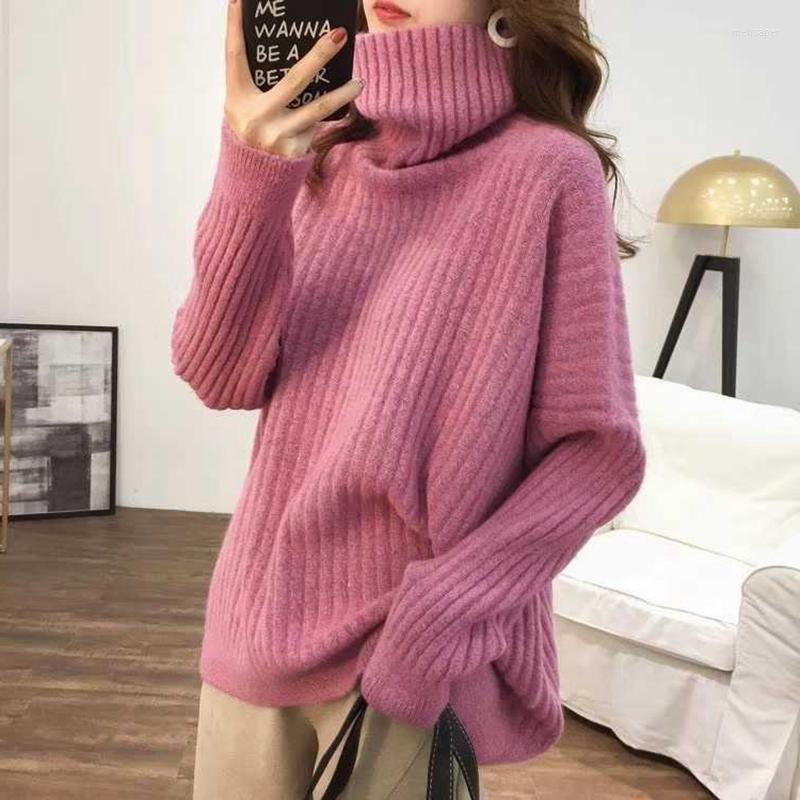 

Women's Sweaters 2023 Spring Autumn Fashion Basic Casual Knitted Pullover Women Thicken Warm Long Sleeve Clothes Winter Female Tops, Green
