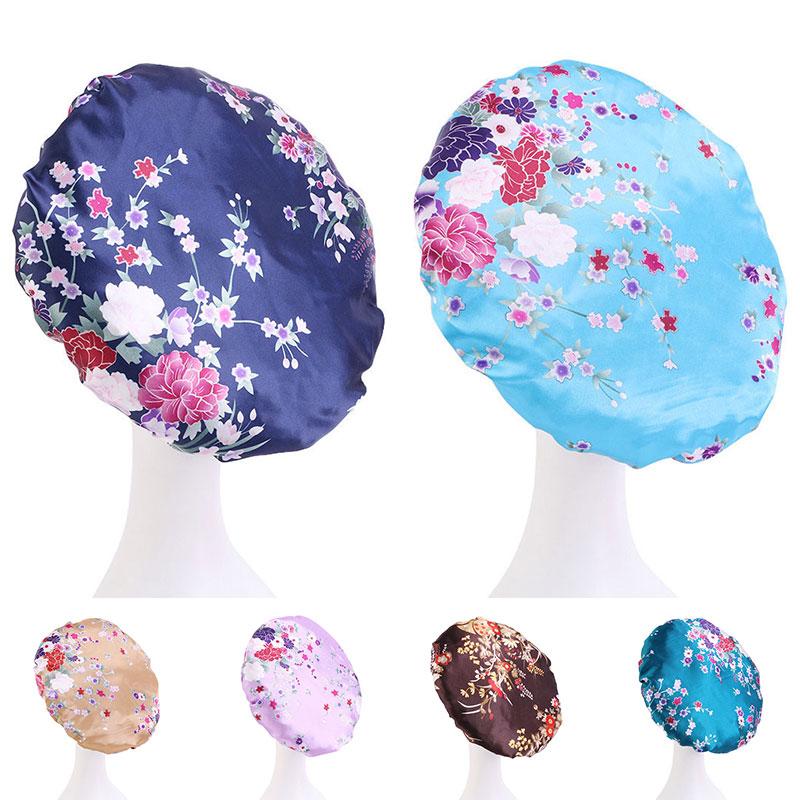 

Beanies Beanie/Skull Caps 2023 Fashion Luxury Wide Band Satin Bonnet Cap Comfortable Night Sleep Hat Hair Loss Women Turbante, Gold