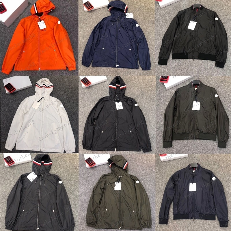 

Franch luxury brand windbreaker mens hooded jacket Lightweight sun protection clothing spring summer jackets Sleeve arm NFC Designers Men S Clothings