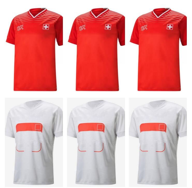 

2022 2023 European Cup Switzerland Soccer Jersey 22/23 Away Xhaha Akanji Zakaria Rodriguez Elvedi Maillots de football Shirt national team uniforms ZZ