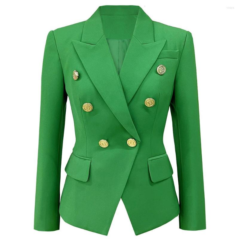 

Women' Suits -3XL Spring And Autumn High-end Women' Fashion Simple Commuter Small Suit Jacket Spot, Green