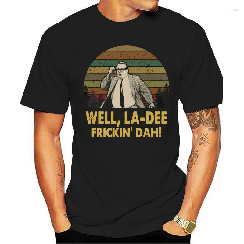 

Men's T Shirts Shirt 2023 Well La-Dee Frickin' Dah Vintage MaFoleySaturday Night Live Film Slim Fit Tee, White