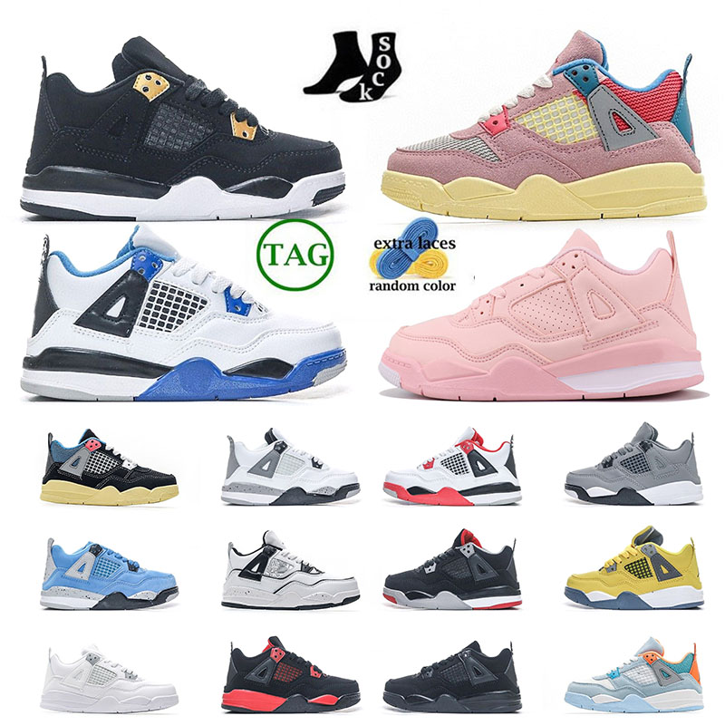 

Outdoor Kid shoes 4s Athletic Outdoor Baby designer sneake designer shoes for young girls boy Alternate White Oreo White Cement Red Thunder Cool Grey Black Cat, 1 (1)