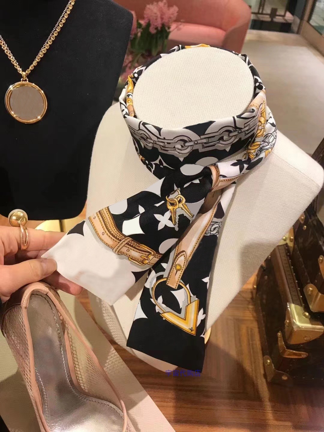 

Silk Scarf Designer Fashion real Keep high-grade scarf simple Retro style accessories for womens Twill A