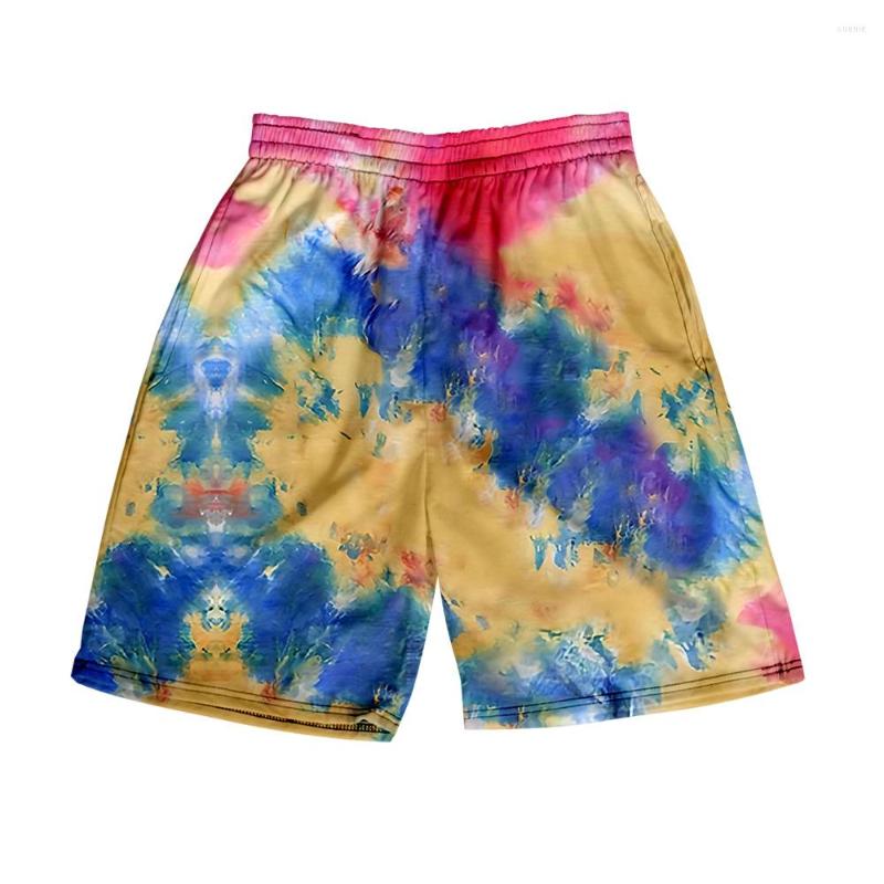 

Men's Shorts Summer 3D Tie Dye Short Pants Men's Beach Harajuku Streetwear Male Board Kids Boys Girls Casual