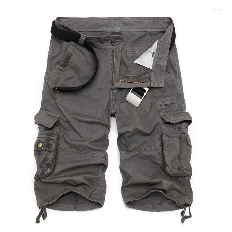

Men's Shorts Cargo Men Cool Camouflage Summer Cotton Casual Short Pants Brand Clothing Comfortable Camo, Grey stripes
