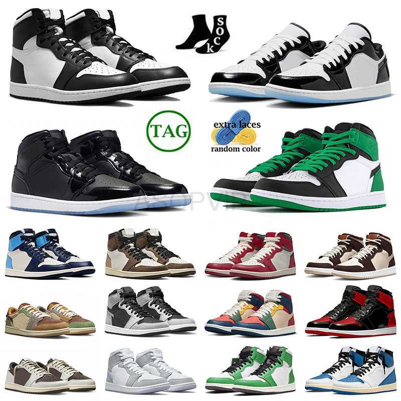 

designer shoes jmpman 1 low outdoor mens womens basketball shoe Space Jam High OG Heirloom Lucky Green Starfish True Blue High OG Dark Mocha designer sandal, 36-47 travis scotts reverse mocha