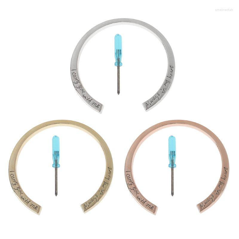 

Charm Bracelets Stainless Steel Engraved Urn Bracelet Memorial Ash Keepsake Cremation Jewelry