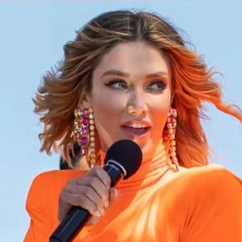 

Dangle Earrings & Chandelier 6Colors Crystal Drop For Women Fashion Jewelry Geogous Ladys' Party Statement AccessoriesDangle