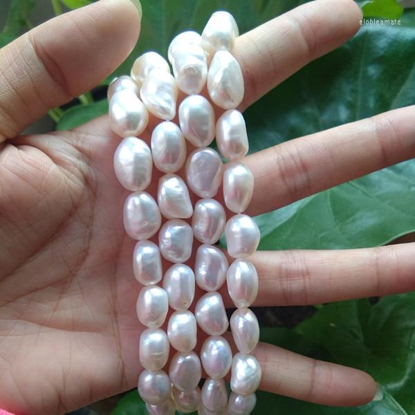 

Chains Wholesale 10-11mm Smooth Natural Freshwater Baroque Pearls