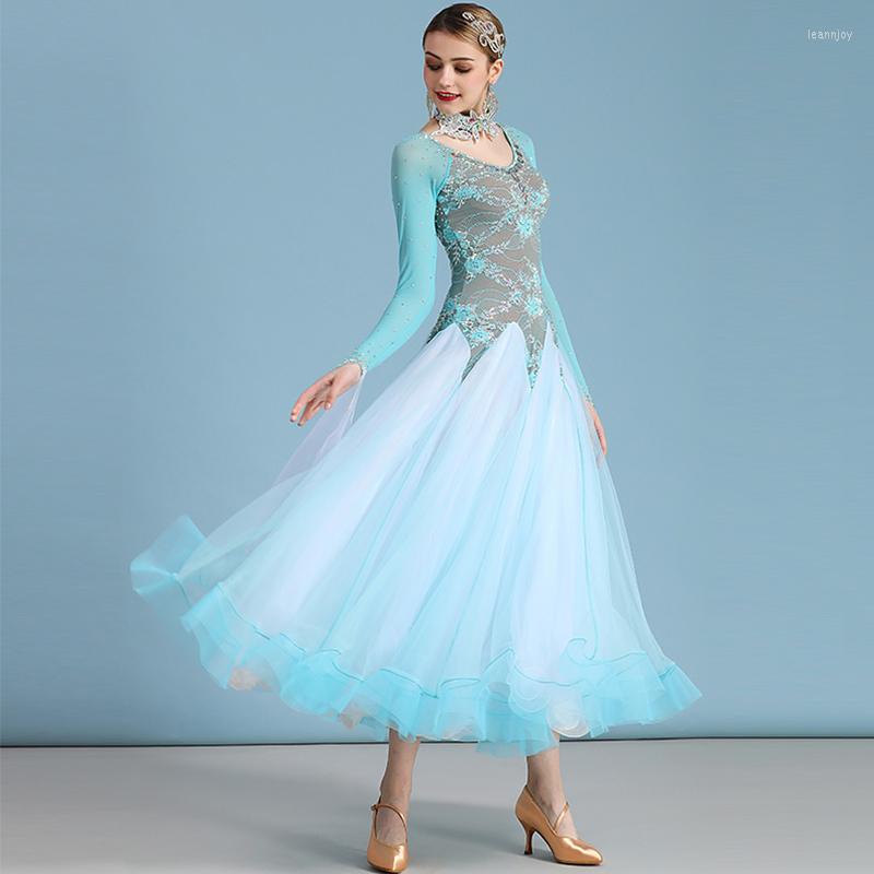 

Stage Wear Ballroom Dance Competition Dresses Shiny Rhinestones Waltz Dress Flamenco Rave Outfit Modern Performance, Pink