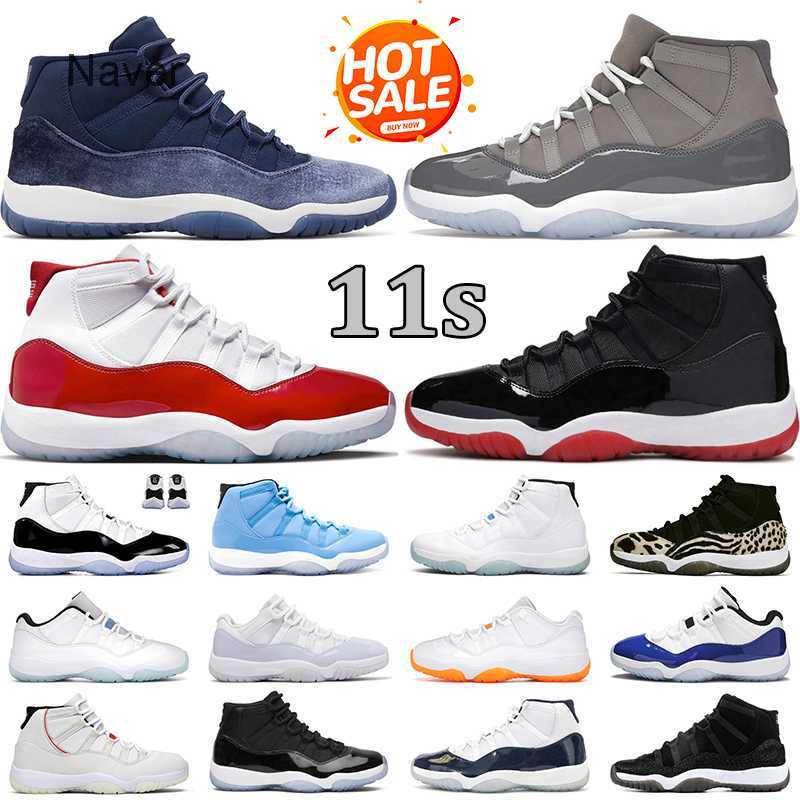 

11s Cheery Basketball Shoes men women jumpman 11 retro Midnight Navy Legend Blue Cool Grey Bred Platinum Tint low Pure Violet UNC Mens QQFY, # 27