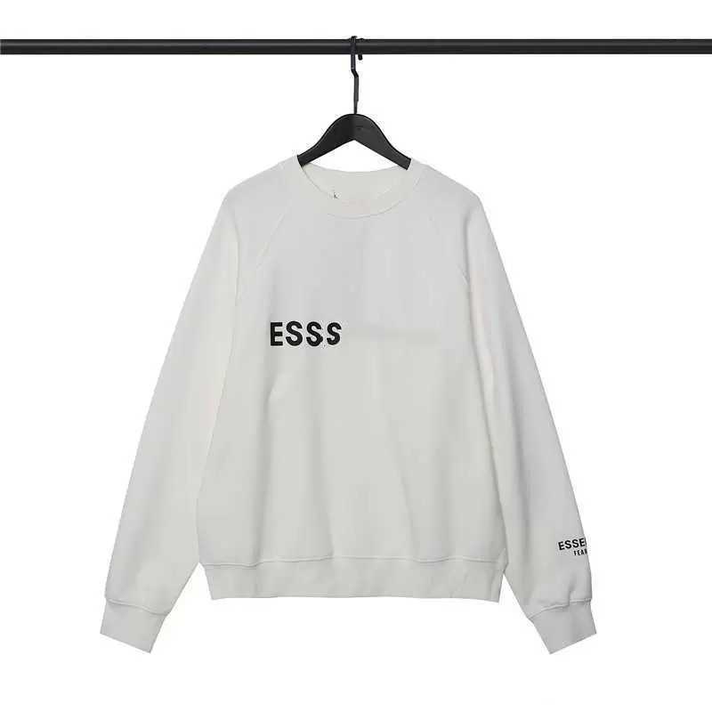 

Hjd7 2023 Hoodie Sweatshirt High Street Brand Essent Three-dimensional Silicone Logo Men's and Women's Fashion Street Wear Loose Leisure Plus Velvet, Charcoal ash silica gel letter