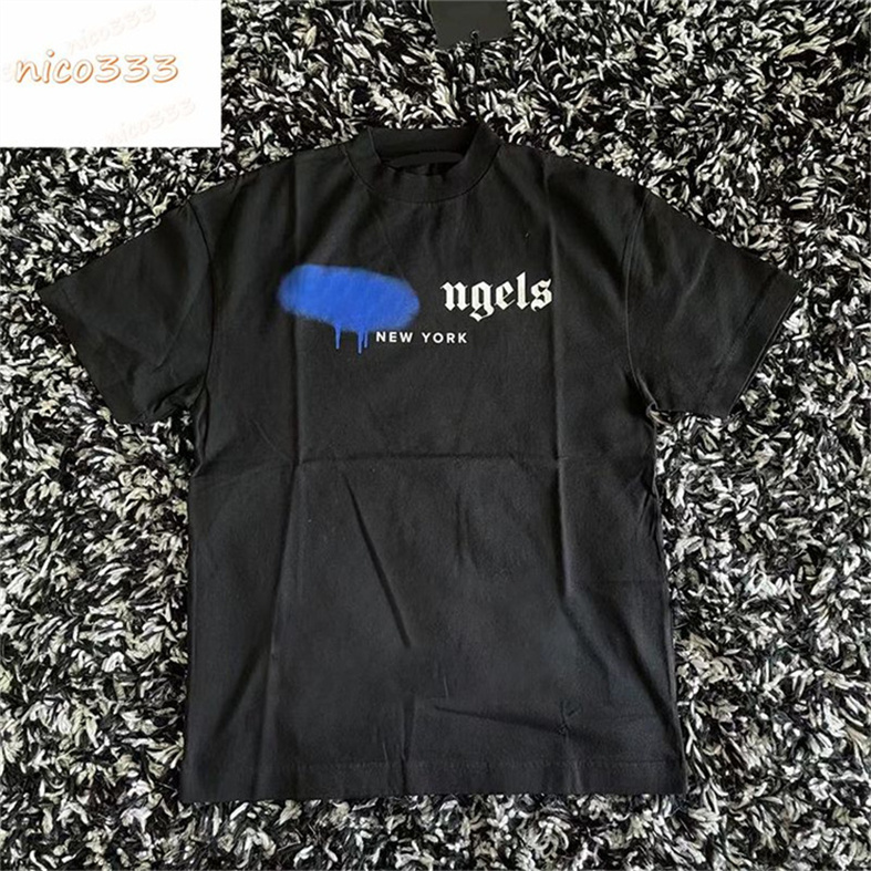 

23ss Designers T shirt Summer Europe Paris Polos American Stars Fashion Mens tshirts Star Satin Cotton Casual t-shirt Women mans Tees Black White M-3XL T-shirt k15