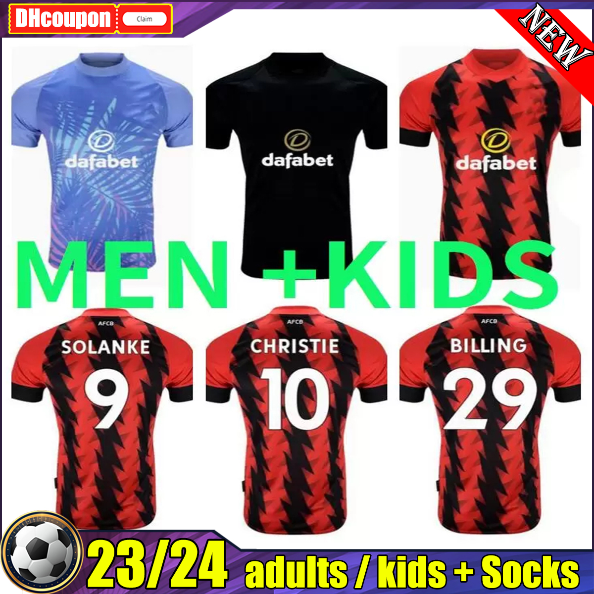 

22 23 ANTHONY CHRISTIE BILLING Soccer Jerseys 2022 2023 BROOKS CAHILL Mens LERMA SOLANKE LOWE ZEMURA Home away Football Shirt Moore Solanke Short top thai quality, 03