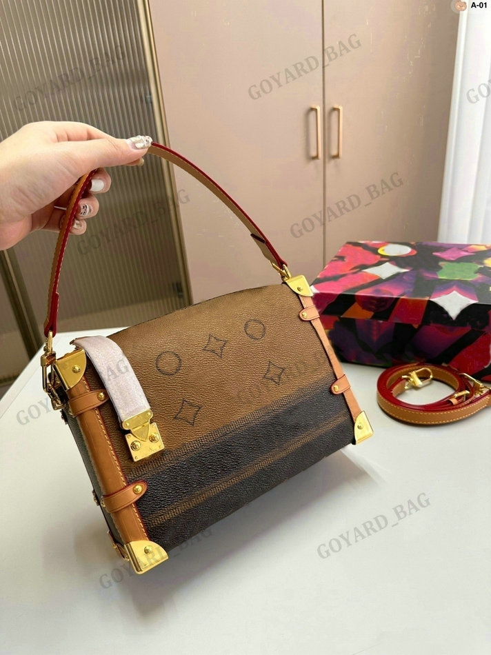 

SIDE TRUNK Womans Designer Hobo Shoulder Bags Classic Old Flowers Fashion Mens Luxury Handbag For Ladies Shoulder Bag Purses for Women