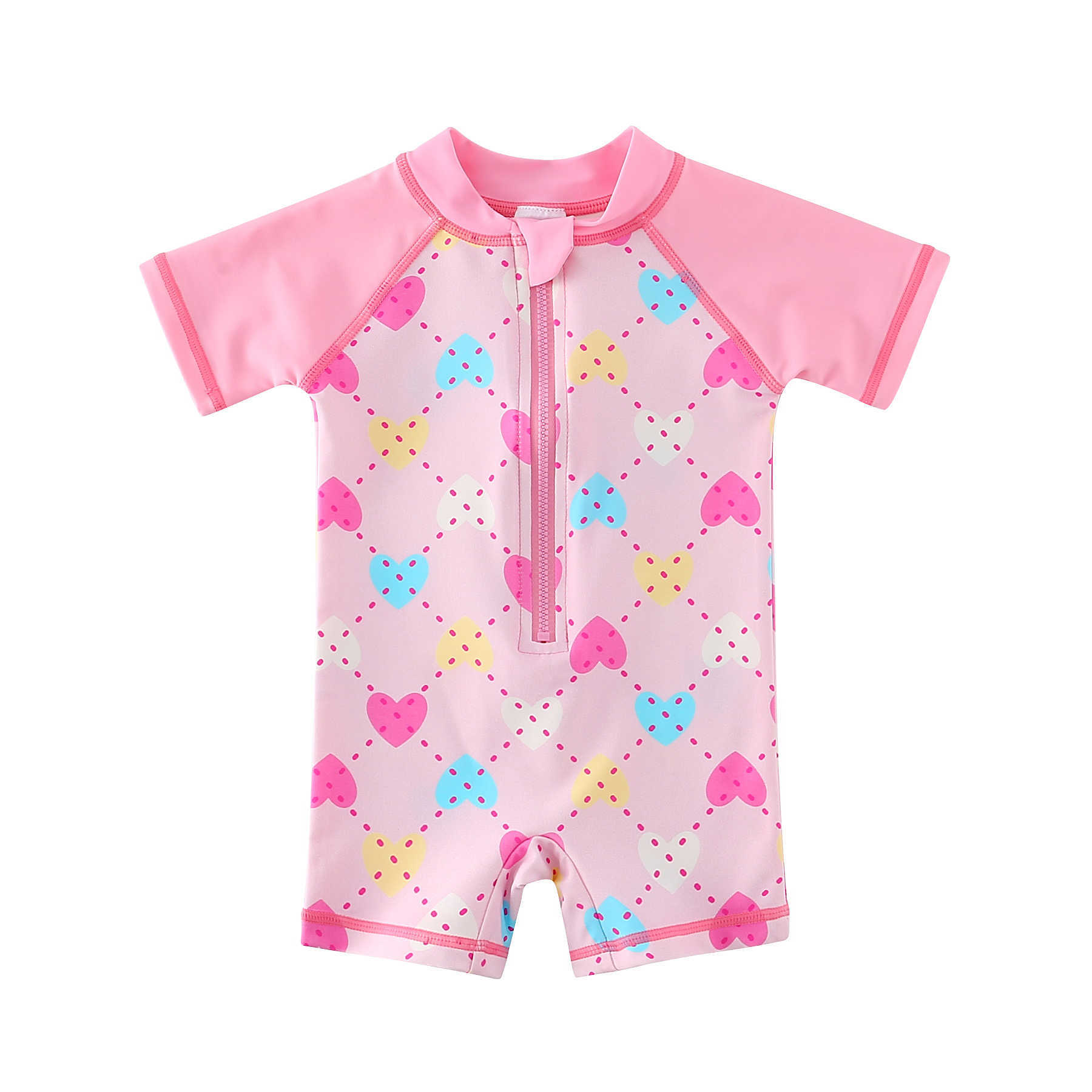

One-Pieces ere Baby Girl's Swimwear One-piece Swimsuit Toddlers Swimming Suits Sun Protection Beachwear L230315, B3s006 flam
