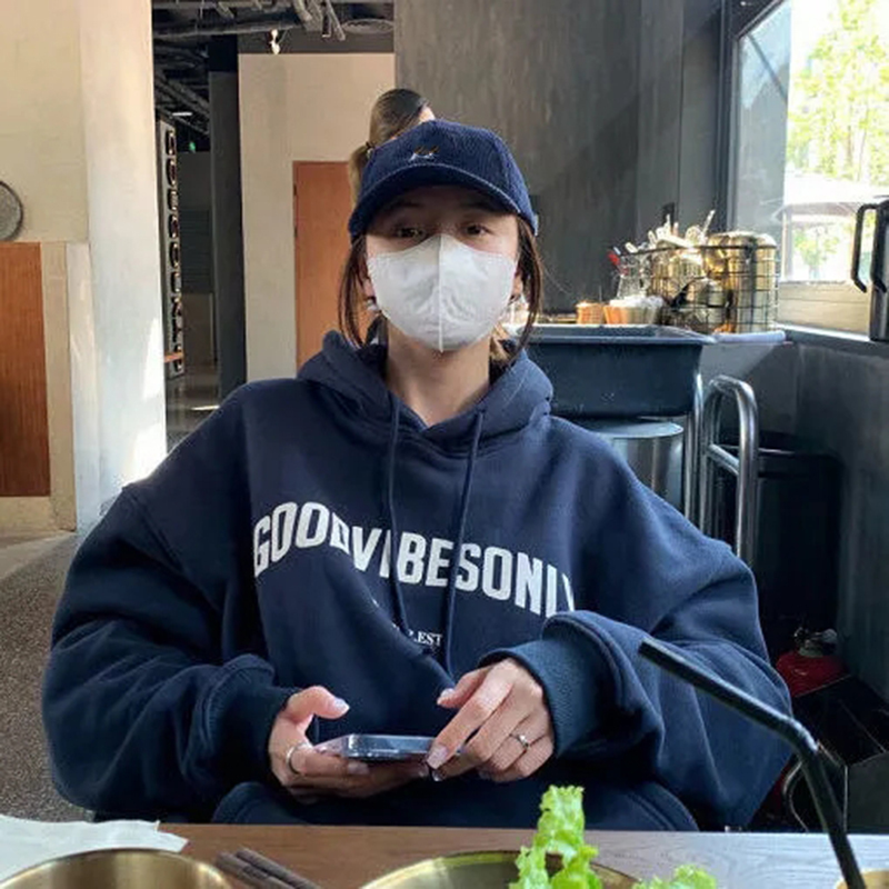 

Womens Hoodies Sweatshirts Xpqbb Streetwear Hoodies Women Letter Printed Casual Baggy Sweatshirts Woman Harajuku Hip Hop Long Sleeve Fleece Pullover 230316, Dark grey fleece