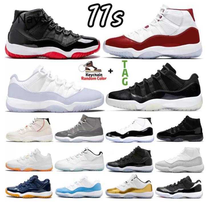 

2022 Original Box Jumpman 11 Men Basketball Shoes Cool Grey Obsidian Unc Low University Blue White Bred Concord Cap Rose Gold Women Sport 8WC1, 34