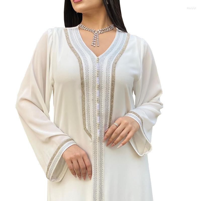 

Ethnic Clothing Ropa De Mujer Envio Gratis Muslim Sets Style Large-swing Long Skirt Two-piece Robe Ramadan Woman Dubai AbayaTurkey