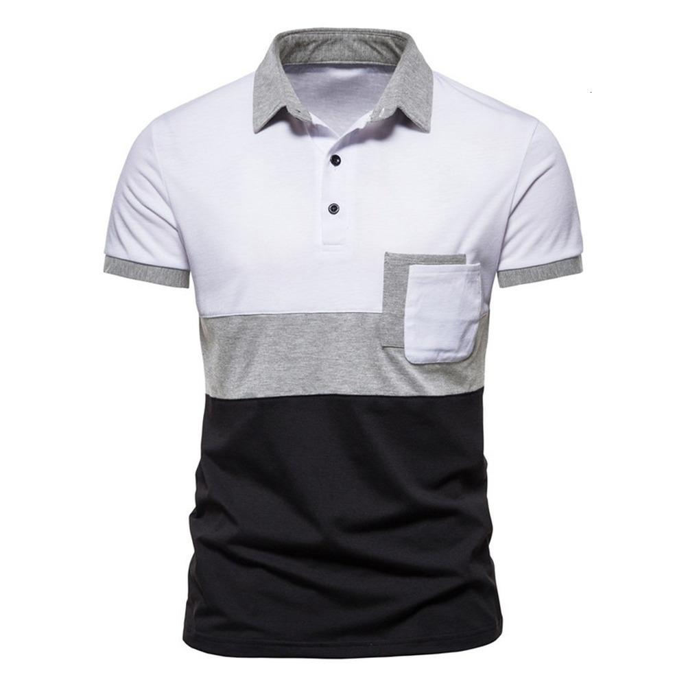

Men's Polos Men's Polo Men Shirt Fashion color matching Short Sleeve T-Shirt Polo Shirt Clothing Summer Casual Fashion Men Tops 230316, Navy blue