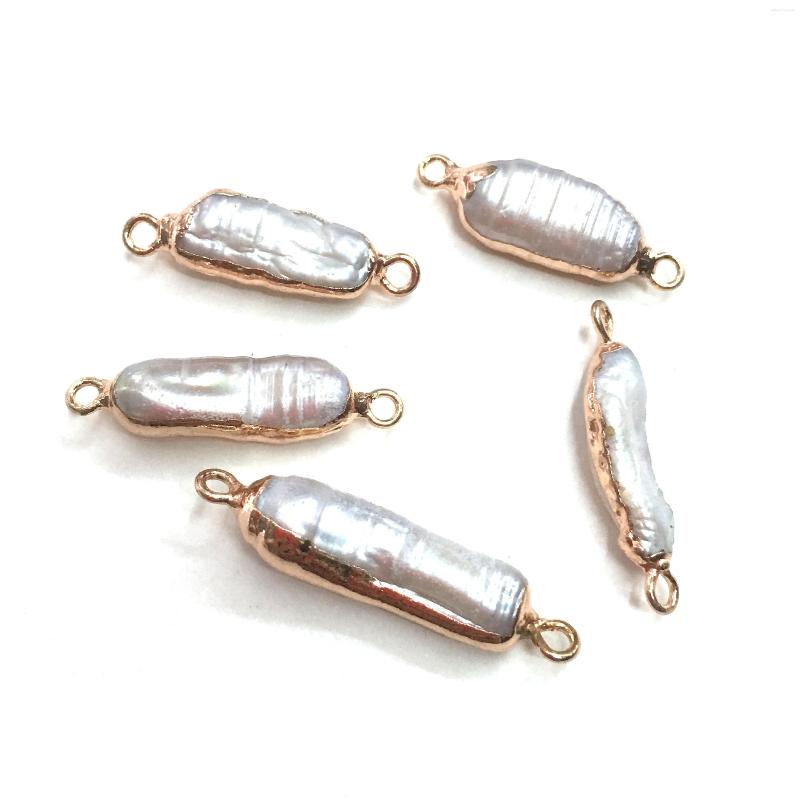 

Pendant Necklaces Natural Pearl Pendants Charms Connector For Jewelry Making DIY Accessories Fit Size 18x25mm-8x40mm