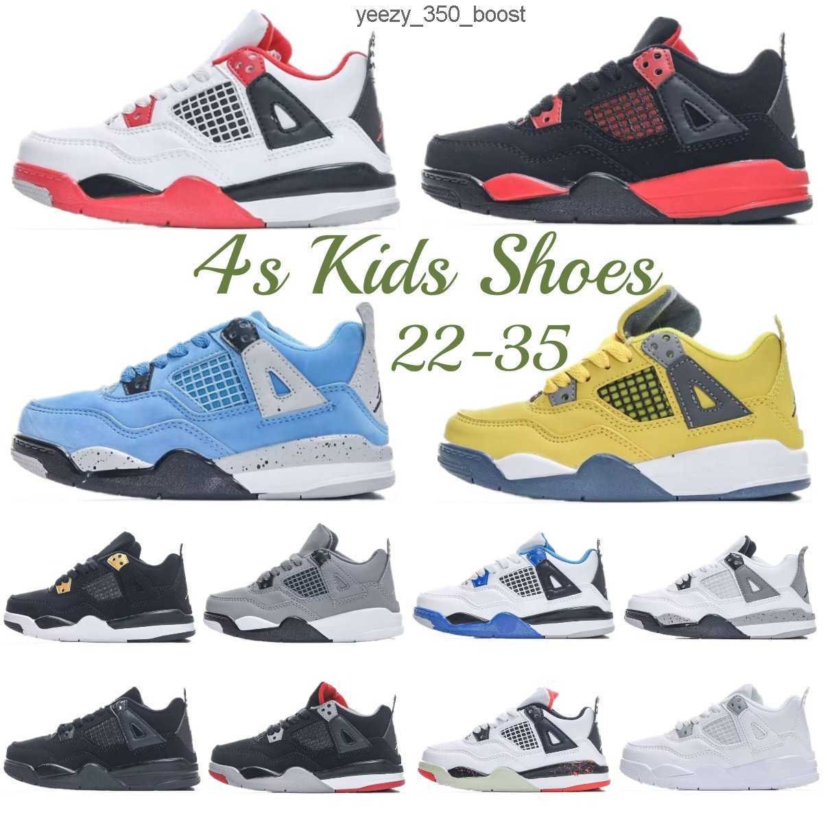 

basketball baby kids shoes 4 4s black sneakers boys cat designer military trainers kid youth toddler infants runner shoe Athletic Outdoor 1CNM
