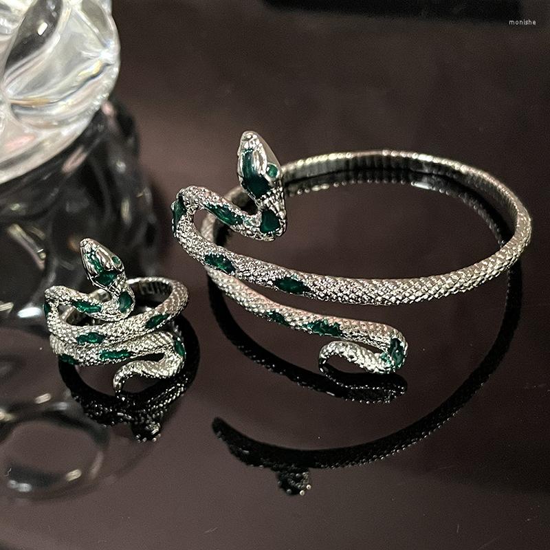

Bangle Aesthetic Enamel Green Dripping Oil Winding Coquette For Woman Fairy Grunge Ring Vintage Luxury Jewelry Charm Bracelet
