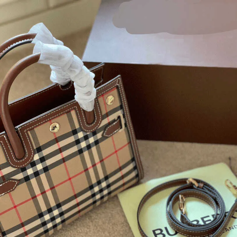 

Designer Luxury Bags For Women High Quality Brown Crossbody Handbags Vintage Leather Wallet Paris Plaid The Totes Bag Fashion Purses G1TS