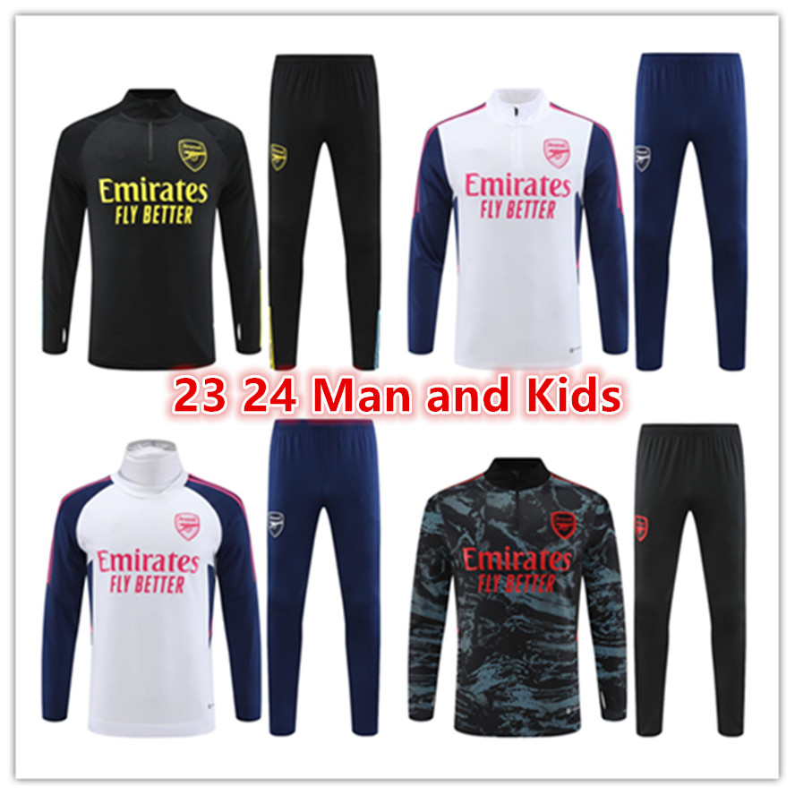 

2023 24 Kids arsen tracksuit PEPE SAKA adult boys Gunners training suit ODEGAARD THOMAS TIERNEY Men kit sportswearjacket