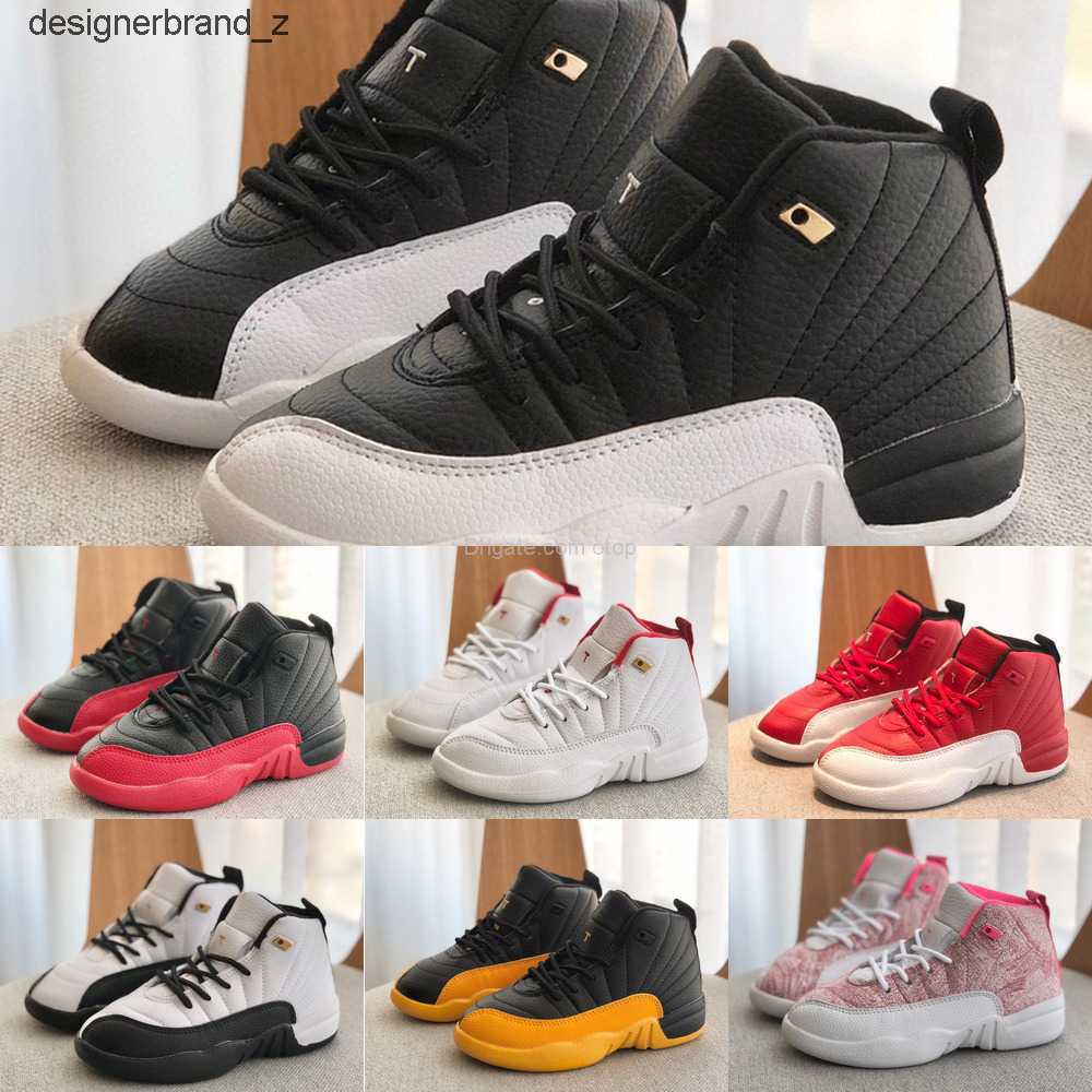 

2022 kids basketball shoes Jumpman 12 Black Taxi 12s Royalty Twist Utility Reverse Flu Game Winter Hyper Royal Boy Girls Youth Children GR8A, As photo 2
