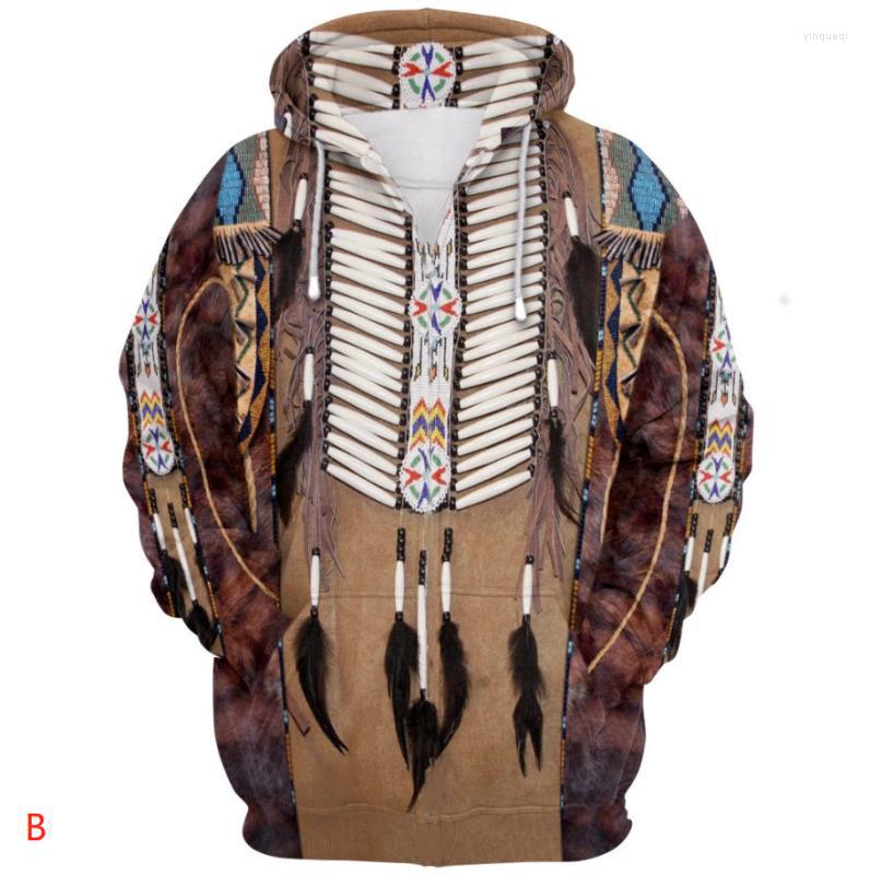 

Men's Hoodies Brand Fashion Casual Native Print Harajuku Stylish Pullovers Sweatshirts Male Autumn Hoodie Men Clothes 2023, We-1427