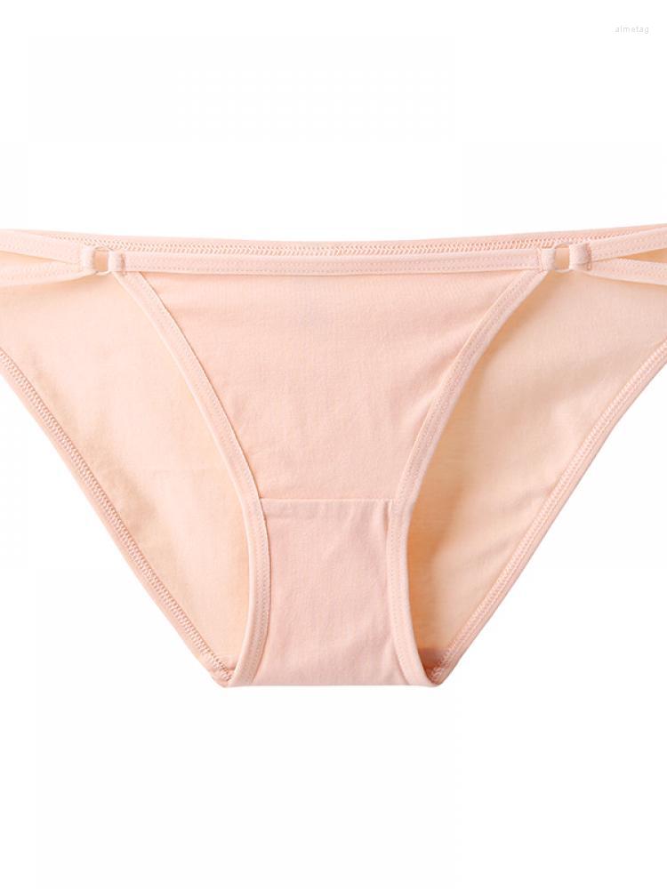 

Women's Panties Womens Sexy Low Waist Cotton Briefs Comfort Underpants Solid Color Female Underwear