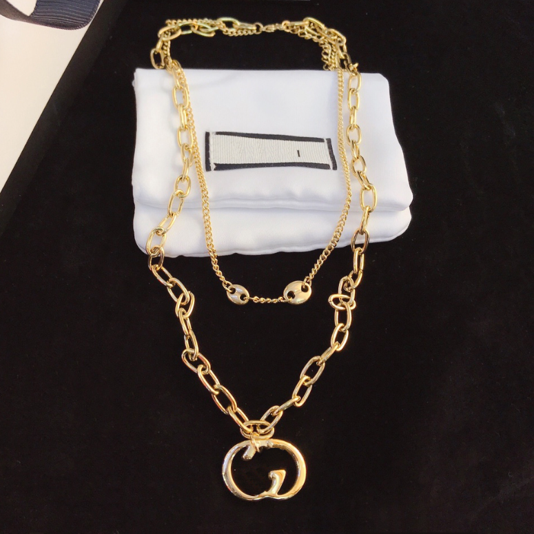 

Popular Brand Pendant Necklaces Luxury Designer Necklaces Fashion 18k Gold Silver Plated Long Chain High End Exquisite Accessories Selected Gift