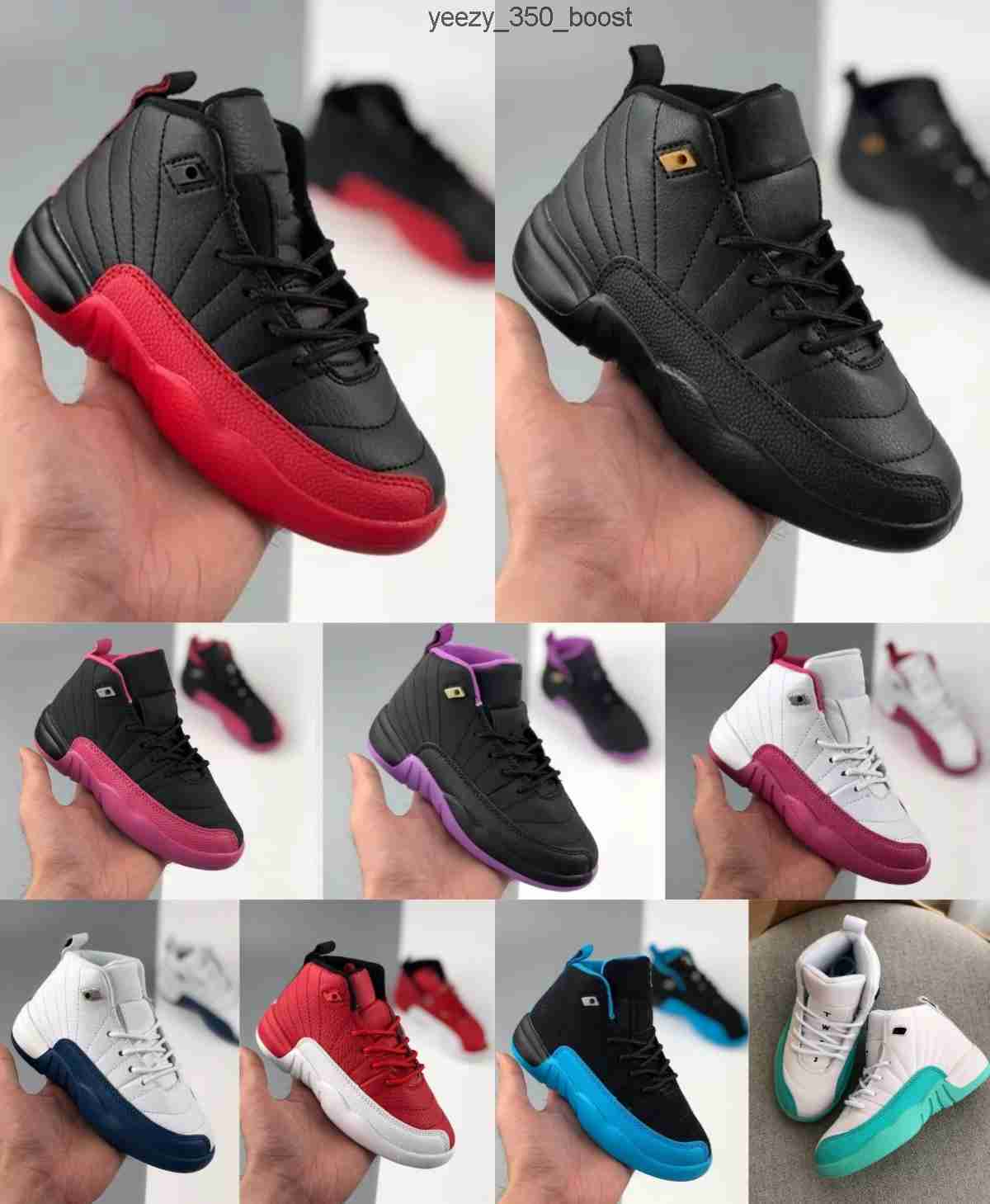 

Kids Shoes 12s Basketball Pink Sneakers Toddler Game Red Flu Gym shoe Children Black Athletic Deadly Big jumpman XII Sneaker Boy Girl W85Y, Customize