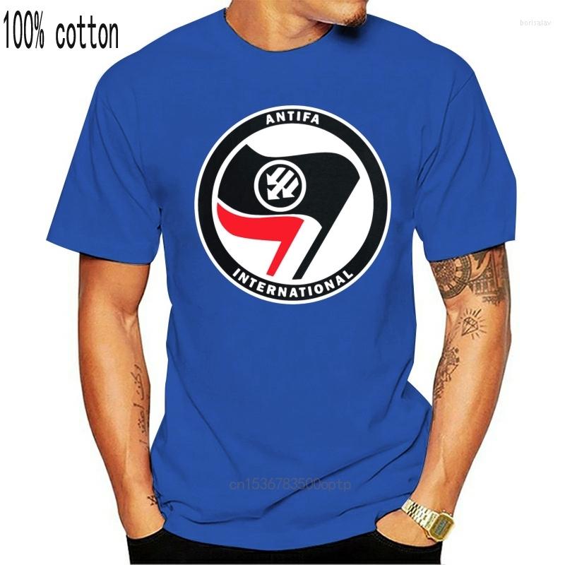 

Men's T Shirts Antifa International Shirt Graphic Casual Cotton Spring Autumn Original Trend Customize Size Over S-5XL, White