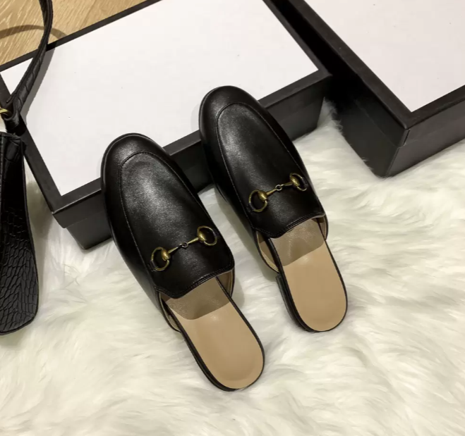 

Women Princetown Lace Velvet Slippers Mules Loafers Genuine Leather Flats With Buckle Bees Snake Pattern Fashion Summer, #2