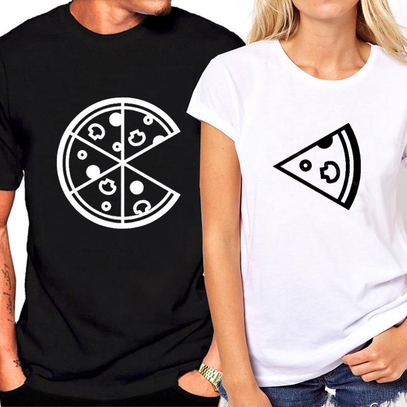 

Women's T Shirts Women And Men T-shirt Pizza Printesd Tees Couple Lovers Tee Arrival Funny Shirt Loose Summer Top, Wwhite