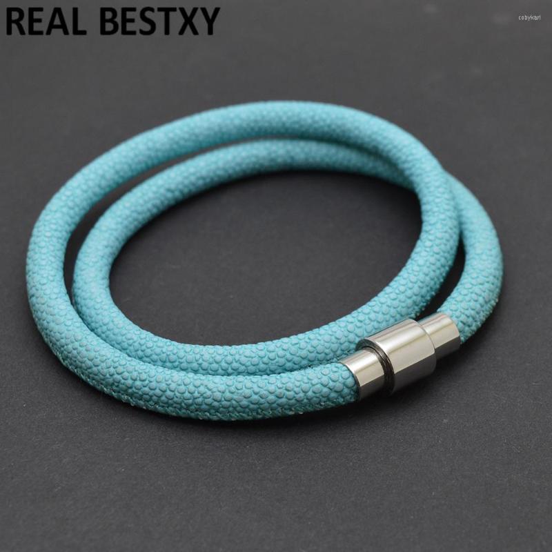 

Strand 5pcs/lot Custom Logo Multi Layer Leather Bracelets For Men Women Customizable Stainless Steel Casual Personalized