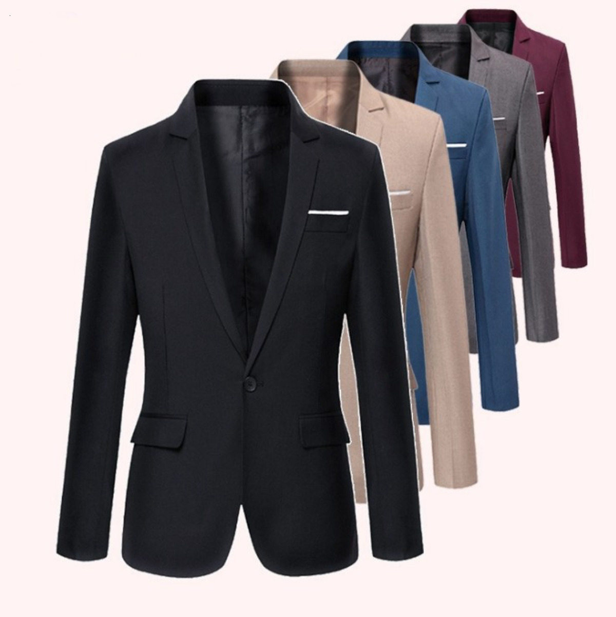

Men's Suits Blazers Men's Casual Western Fit Small Suit Slim Korean Style Jacket Korean Trend Men's Casual Western Shirt Wedding Blazers 230316, Black