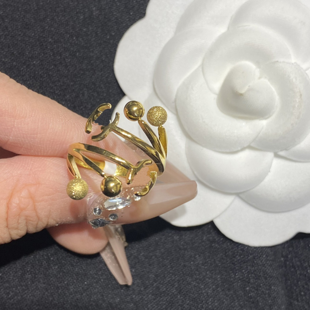 

Fashion Women Ring Designer Love Rings Luxury Design Gift Wedding Ball Opening Adjustable Gifts 18k Gold Ring Jewelry Accessories