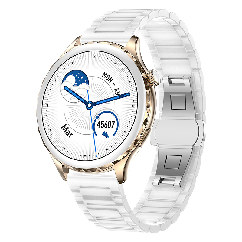 

Bluetooth Smart Watches Touch Screen For Women Call Heart Rate Female Cycle Health Alipay Message Notification Smart Watch AK43